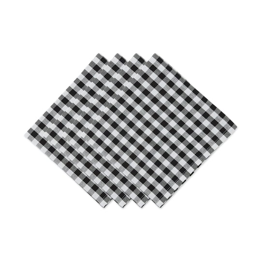 DII® Black & White Gingham Napkin, 4ct.